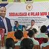 SOSIALISASI EMPAT PILAR MPR RI, ANGGOTA MPR RI NELSON WENDA INGATKAN PELAJAR PENTINGNYA MENGUASAI TEKNOLOGI DAN KEMAMPUAN BAHASA ASING