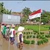Cara Unik Petani Pekalongan gelar Upacara Bendera di Tengah Sawah