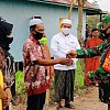 Selesai Direhab, Danramil 1006-10/Kertak Hanyar Serahkan Kunci Rumah Warga Program Bakti TNI