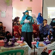 Biasakan Pola Hidup Sehat, GEMARIKAN Menyasar Ibu-Ibu Desa Mangkauk