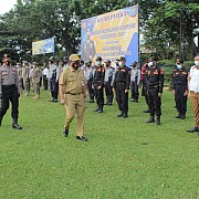 Sekda Banjar Pimpin Apel Gelar Pasukan Operasi Terpusat Lilin 2020
