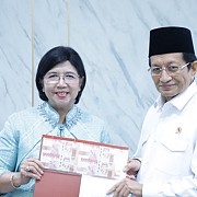 Menag dan Deputi Gubernur Senior BI Bahas Kolaborasi Penguatan Ekonomi Syariah