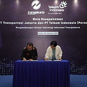 Telkom dan Transjakarta Kolaborasi Kembangkan Sistem Teknologi Informasi