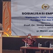 Anggota MPR RI Prof Jimly Asshiddiqie Sosialisasikan Empat Pilar Bersama Sahabat Lintas Utara dan Selatan (SALUT) DKI Jakarta