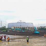 Progress pembangunan lintasan Formula E mengalami deviasi positif sebesar 11% dari target, Panitia: Konstruksi Selesai di Bulan April!