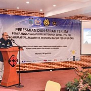 100 Lampu Surya Terpasang di Kabupaten Jayawijaya, Dukung Penerangan Jalan Umum dan Dorong Bauran EBT