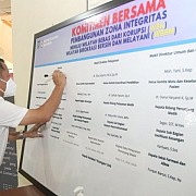 RSUD Ratu Zalecha Gelar Pencanangan Dan Penandatanganan Bersama Zona Intergritas Menuju WBK Dan WBBM