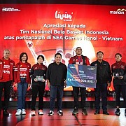 Respek buat Timnas Basket Indonesia, Bank Mandiri Berikan Apresiasi Dana Pembinaan