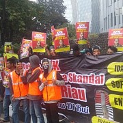 Front Rakyat Anti Korupsi Gelar Aksi Demo di KPK, Tuntut KPK Segera Usut Tuntas Kasus Korupsi KKN Di PLN