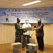 11 BUMN Produsen AMDK berikan bantuan 130 ribu botol Air Minum Dalam Kemasan  Produk BUMN untuk Rumah Sakit rujukan Covid-19 di Jakarta
