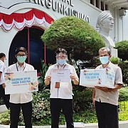 Bantu Pencegahan Penyebaran Virus Covid-19, PT DJAKARTA LLOYD (PERSERO) Berikan Bantuan Masker N95 Untuk Rumah Sakit Umum Pusat Nasional Dr. Cipto Mangunkusumo (RSCM)
