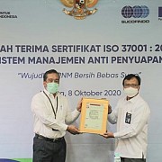 PNM Terima Sertifikat Sistem Manajemen Anti Penyuapan (SMAP)