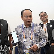 Menkominfo Apresiasi Dukungan dan Kualitas Jaringan Telekomunikasi TelkomGroup di Media Center KTT AIS 2023 Forum