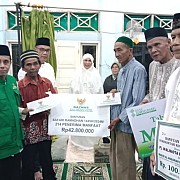 Safari Ramadhan Ke Masjid Al-Hasanah Yang Sedang Dibangun, Pemkot Pangkalpinang Berikan Bantuan Dana Hibah