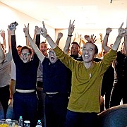 Jokowi Nobar Bersama Mentan Amran dan Menteri Lainnya