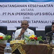 PLN UP3 Sibolga Lakukan Penandatangan MoU Nota Kesepahaman Bersama dengan Kejaksaan Negeri Tapanuli Utara
