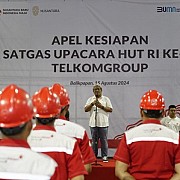 200 Personil TelkomGroup Sigap 24/7 untuk Pengawalan Upacara HUT ke-79 RI di IKN