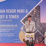 Lagi, Brantas Abipraya Pecahkan Dua Rekor MURI pada Pembangunan Hunian ASN 4 di IKN