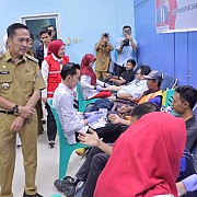 Gandeng Perumda Tirta Musi, PMI Dorong Gerakan Donor Darah Massal Di Palembang