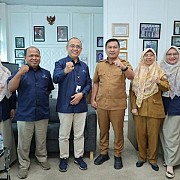 Silaturahmi Ke Diskominfo, BPS Palembang Bahas Diseminasi Informasi