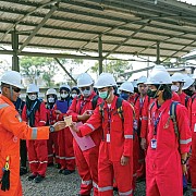 Mahasiswa Unair Belajar Keselamatan dan Kesehatan Kerja di GMS HCML Pasuruan
