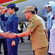 Pj Gubernur Agus Fatoni Sambut Kedatangan Presiden Jokowi Kunjungan Kerja Ke Sumsel