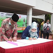 Pemkab Banjar Gandeng IKM Produksi Masker Kain