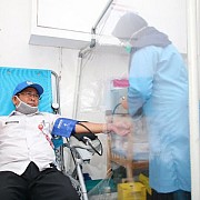 Wujud Kepedulian, Dispora Gandeng FKP Kabupaten Banjar Gelar Donor Darah Sukarela