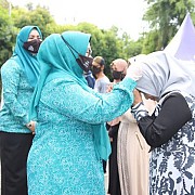 Gebrak Masker, Ribuan Masker Dibagikan Tim Penggerak PKK Kabupaten Banjar