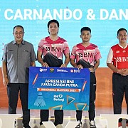 Apresiasi Atlet Berprestasi di Indonesia Masters 2023, BNI dan PBSI Siap Kawal Chico Cs ke Badminton Asia Mixed Team di Dubai