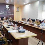 Secara Virtual, Sekda Kota Pangkalpinang Hadiri Pengendalian Inflasi Oleh Kementerian Dalam Negeri RI