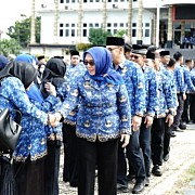 Pemkot Pangkalpinang Gelar Upacara Hari Kesadaran Nasional Dan Halal Bihalal Idul Fitri 1445 H