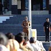 Apel Gabungan Perdana, Pj Wako Budi Utama Ingatkan Disiplin Kerja dan 5 Program Prioritas