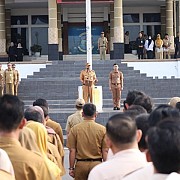 Reward Perdana Saat Apel Gabungan Pemkot Pangkalpinang, Pj Wako Budi Utama Perintahkan Gerak Cepat Implementasikan Program