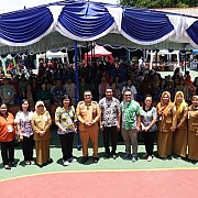 HUT ke-90, Pj Wako Budi Utama Ajak SD Santa Theresia Ciptakan Generasi Unggul