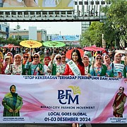 Stop Kekerasan Terhadap Perempuan dan Anak. Pj Wali Kota Bekasi Kampanyekan Stop Kekerasan