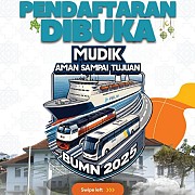Pendaftaran Mudik Aman Sampai Tujuan Bersama BUMN 2025