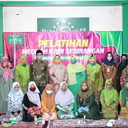Pelatihan Pembuatan Kain Sasirangan PC Muslimat NU Resmi Dimulai