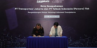 Telkom dan Transjakarta Kolaborasi Kembangkan Sistem Teknologi Informasi