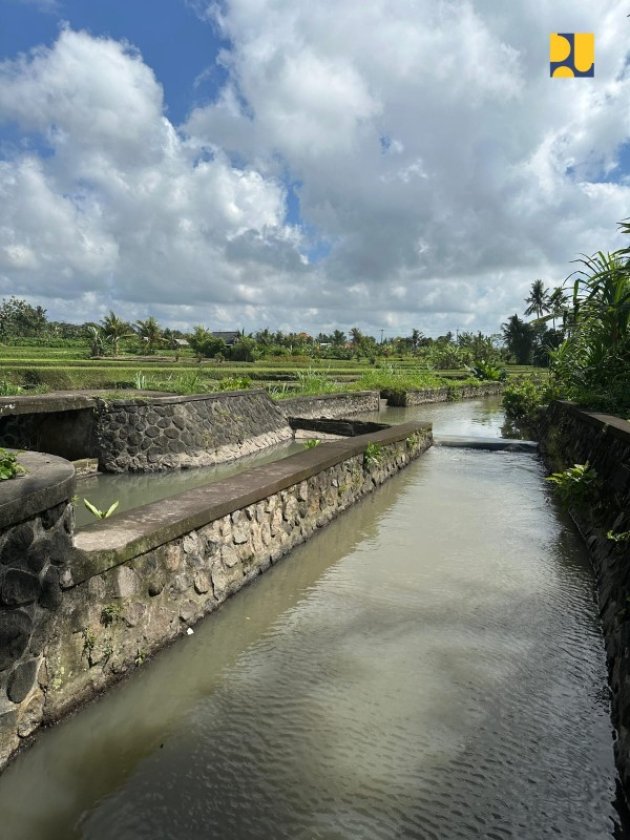 Dorong Peningkatan Produktivitas Pertanian di Bali, Kementerian PU Rehabilitasi Jaringan Irigasi DAS Sungi