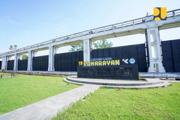 Bendung Gerak Pamarayan Baru Menyediakan Air Irigasi Dukung Ketahanan Pangan