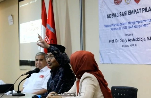 Anggota MPR RI Prof Jimly Asshiddiqie Sosialisasikan Empat Pilar Bersama Pergerakan Wanita Nasional Indonesia (PERWANAS)