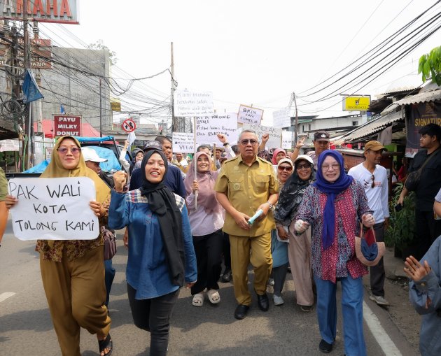 Benyamin Bersama Warga Tangsel Tolak Penutupan Akses Jalan Serpong-Parung oleh BRIN
