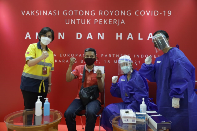 Coca-Cola Europacific Partners Indonesia Turut Mendukung Pelaksanaan Program Vaksinasi Gotong Royong di Indonesia