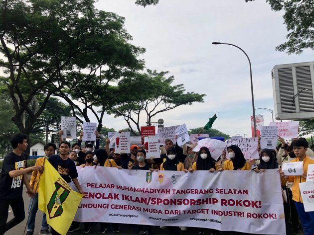 Jelang Muktamar Muhammadiyah & Aisyiyah ke-48, IPM Tangsel Gelar Kampanye Penolakan Ikan dan Sponsorhip Rokok