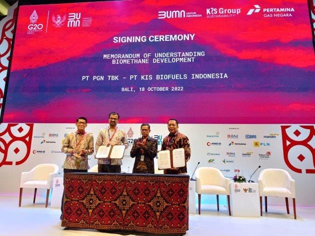 Akselerasi Energi Hijau, PGN dan KIS Biofuels Indonesia Jajaki Kerjasama Pengembangan Biomethane