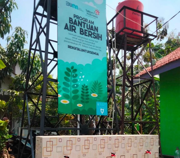  Telkom Bangun Akses Air Bersih di Desa Pedalaman Nusantara